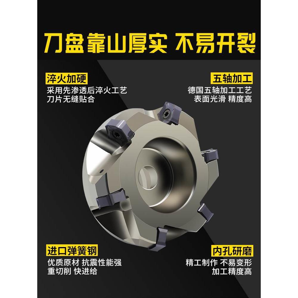 快进给铣刀盘 MFPN66度平面盘铣刀 京瓷款 PNMU0905 双面五角刀片