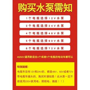 德国进口上海人民12V24V48V60V直流潜水泵抽水泵家用农用刷车电动
