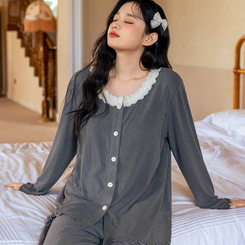 带胸垫超柔月子服春秋产后哺乳家居服夏莫代尔免穿内衣孕妇睡衣,孕妇装/孕产妇用品/营养,家居服套装,淘宝优惠券,粉丝福利购,淘宝优惠卷