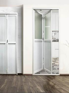 折叠门铝板推拉门浴室门卫生间门厕所门厨房门铝扣板门铝合金摺