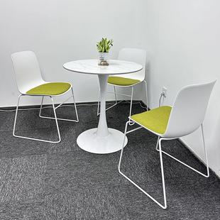 简约洽谈桌椅组合商务咨询展会售楼处一桌四椅办公室会议室小圆桌