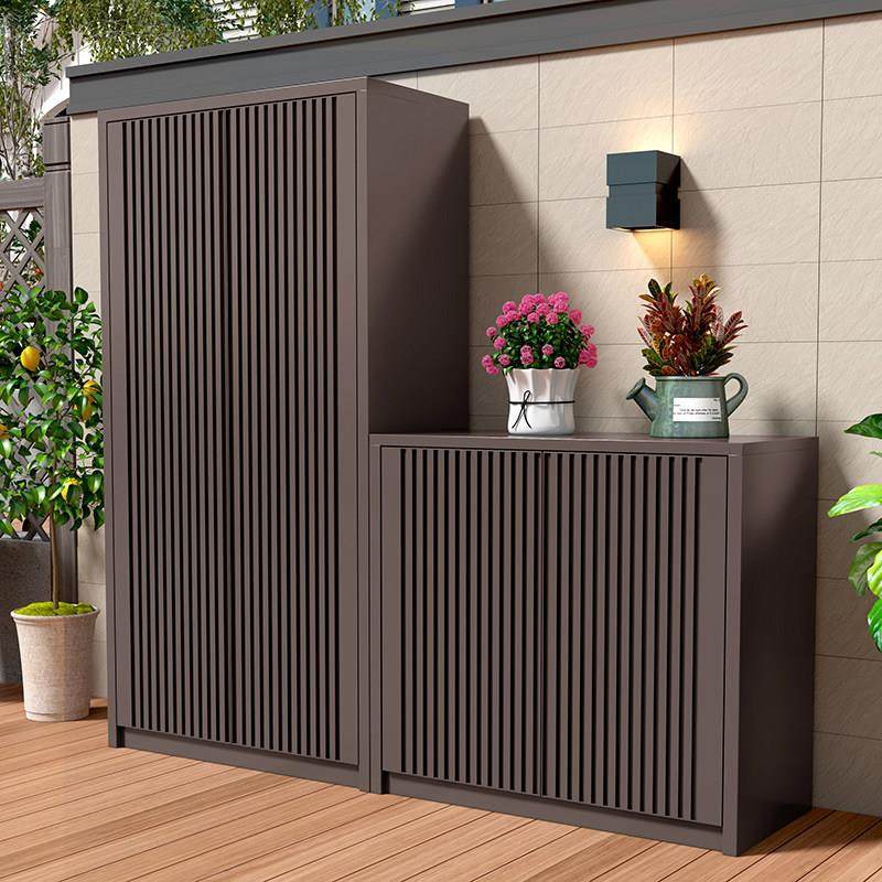 户外铝合金防水防晒花园收纳柜子露天庭院阳台杂物柜室外门口鞋柜,住宅家具,鞋柜,淘宝优惠券,粉丝福利购,淘宝优惠卷