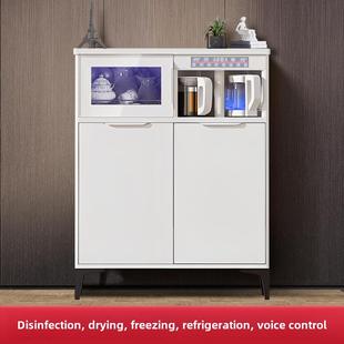 高端智能声控茶吧机带消毒餐具柜制冷制冷的家用实木一体柜