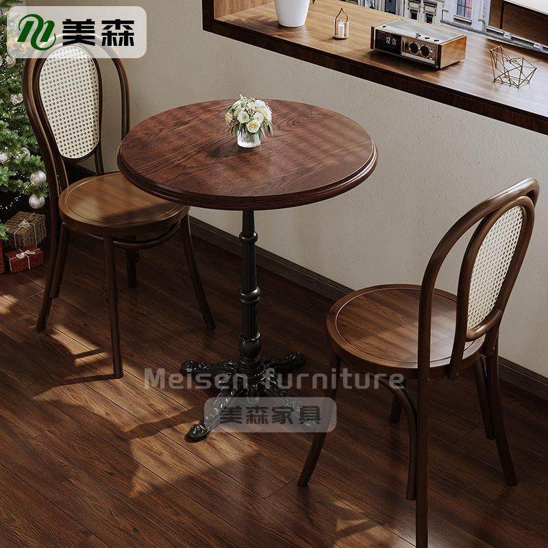 覆古咖啡店桌椅实木网红法式甜品店烘培甜品饭厅餐椅圆桌卡座商用,商业/办公家具,商用餐椅,淘宝优惠券,粉丝福利购,淘宝优惠卷