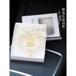 饰车挂新款 汽车挂件高级感平安车内后视镜装 挂饰品女车载吊坠摆件