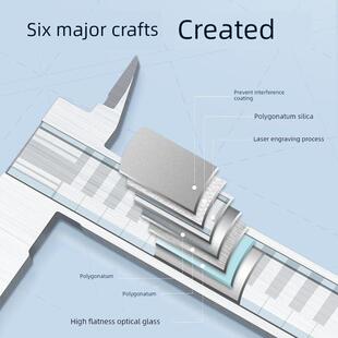 升级合金不锈钢数字游标卡尺大屏幕背光防水高精度数字显示工业级