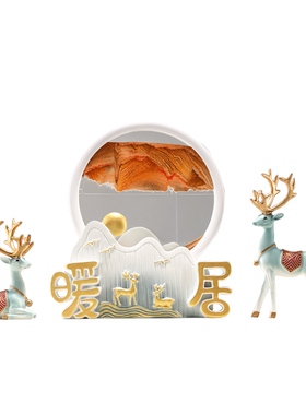暖居摆件流沙画创意沙漏轻奢客厅客厅玄关电视柜装饰乔迁新居