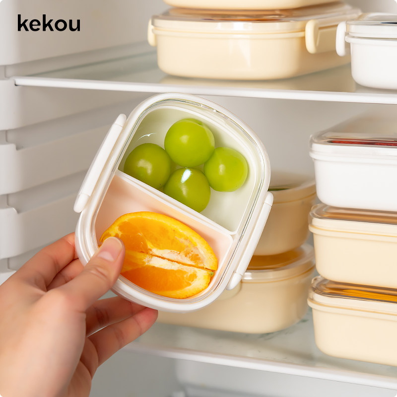 可扣小学生便当盒上班族分格餐盒套装便携式外出食品级水果保鲜盒