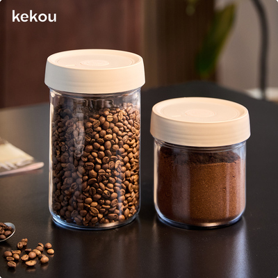 可扣玻璃咖啡豆密封罐真空养豆罐