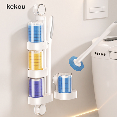 可扣一次性吸盘马桶刷2025新款可溶解替换头家用无死角卫生间刷子