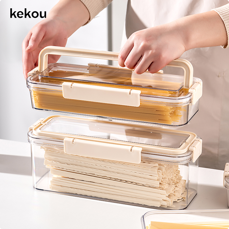 可扣面条收纳盒挂面收纳桶