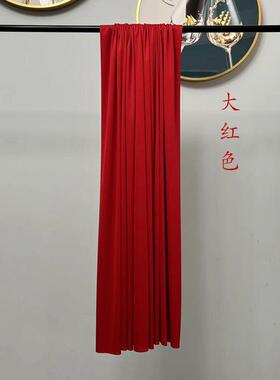 中风红色系户外活动求场景布99685布国幔复古生日置布料围炉挂布