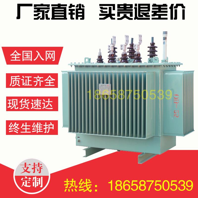 S11-M-50KVA油浸式电力变压器10KV/100/160/200/250/315/400KWs13