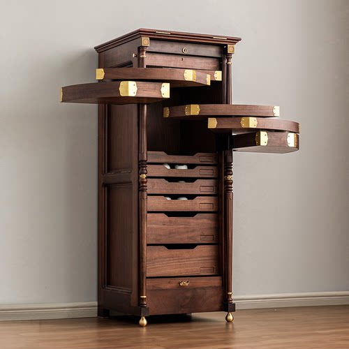 半茶伴木北美黑胡桃木牙科柜