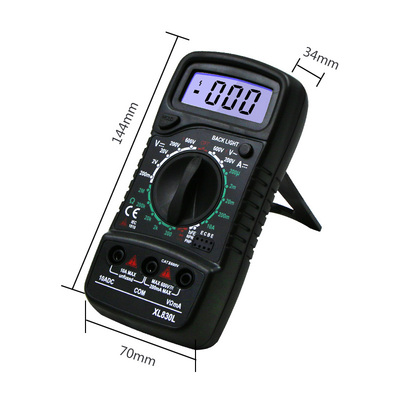 XL830L高精度电子万用表 数字万用电表防烧 电工用工具