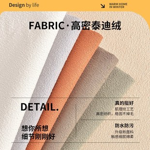 榻榻米卧室靠枕睡觉家居 床头软包靠背泰迪绒靠垫大靠背2025新款