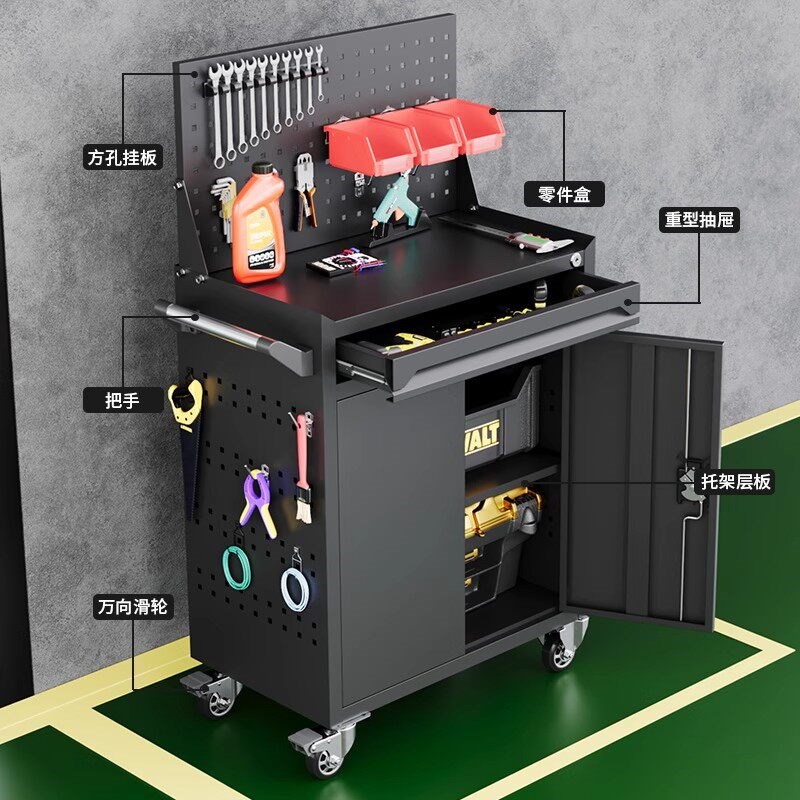 汽修工具车抽屉五金维修手推车多功能移动重型仓库车间工具车子