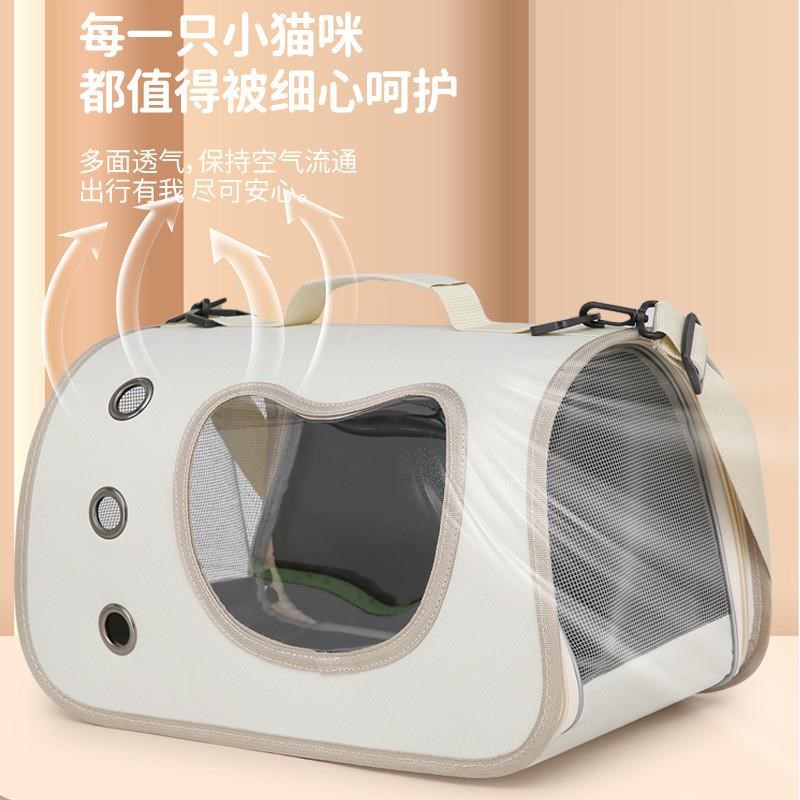 宠物包外出便携包狗狗猫咪斜挎y车载小型犬透气大容量侧开单肩猫