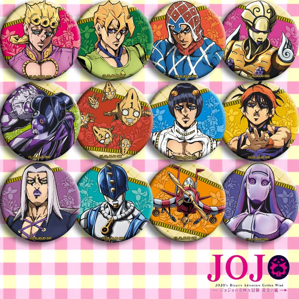 JoJo的奇妙冒险黄金之风动漫徽章图片