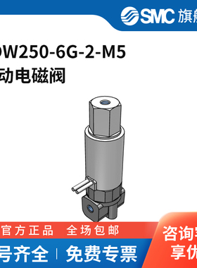 SMC官方正品电磁阀VDW250-6G-2-M5两位三通DC12V