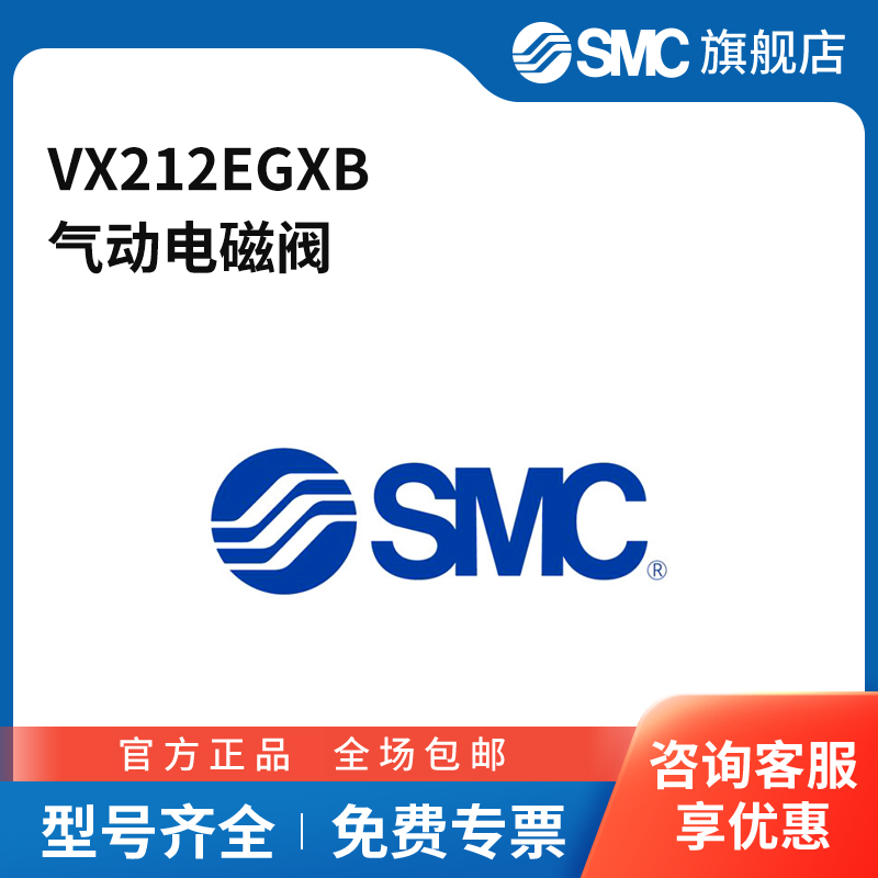 SMC官方正品VX21/22/23系列电磁阀VX212EGXB两位两通DC24V