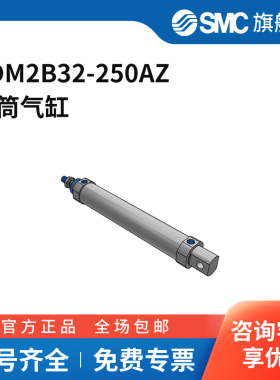 SMC官方正品CM2系列单杆双作用标准型气缸CDM2B32-250AZ缸径32m