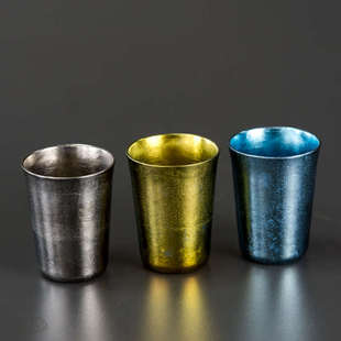 康钛纯钛小酒杯钛酒杯烈酒酒杯白酒杯钛合金酒具高档单层酒盅40ml