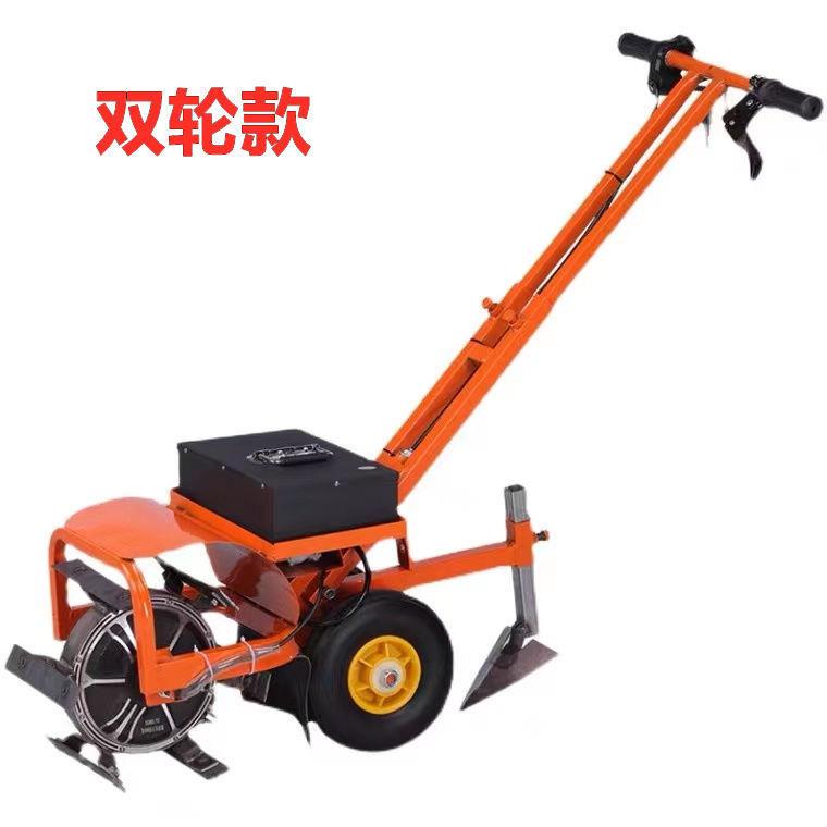 新型除草机电动小型家用多功能开荒松土开沟机充电式农用锄草神器