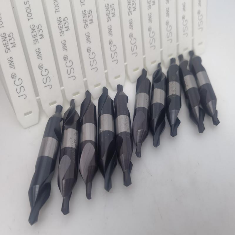 中心钻m35RE涂层黑色超硬高速钢中心钻A1-A2-A3-A4-A5-A6
