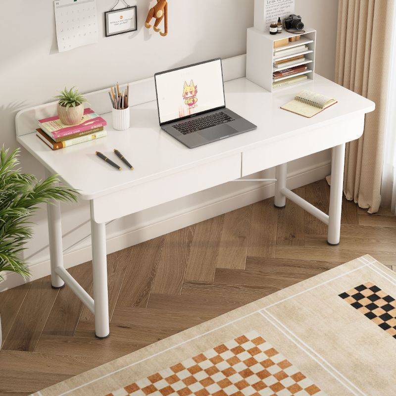 桌子女生卧室带抽屉书桌学生家用简易化妆学习桌出租屋办公电脑桌