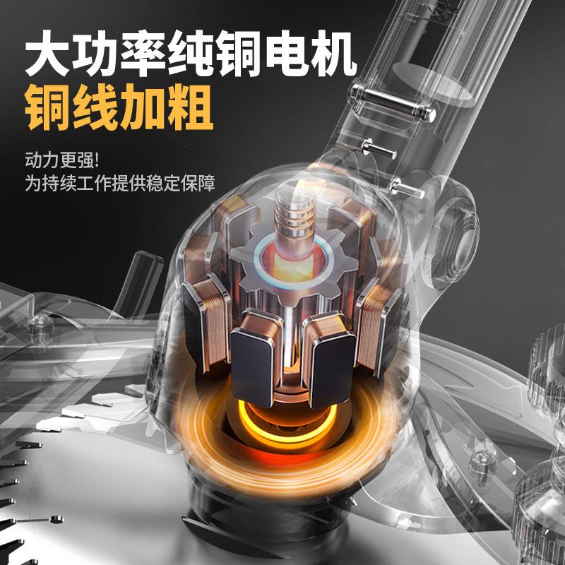 跨境新款电动割草机多功能打草机锂电充电式手持小型农家用除草