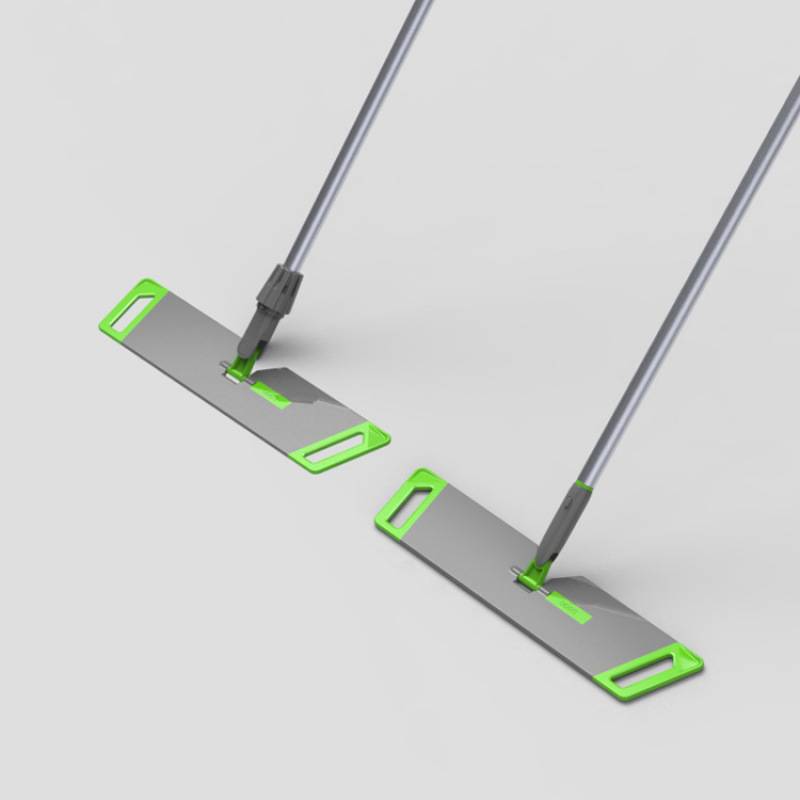 厂家双面平拖雪尼尔拖把 蓝白相间超细纤维平拖头