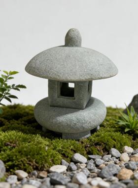 创意桌面摆件客厅卧室小宫灯小夜灯礼物微景观小亭子装饰园艺庭院