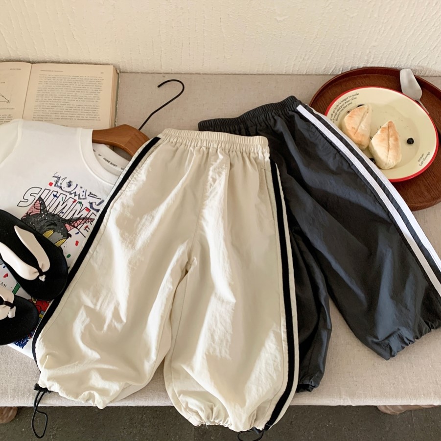 男童夏季防蚊裤2025新款儿童薄款休闲运动男孩夏装束脚裤宽松长裤