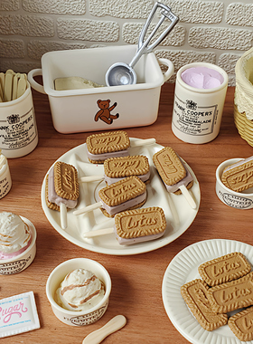 现货 UES复古罐子 微缩模型  咖啡日记 收纳 Blythe ob11场景道具