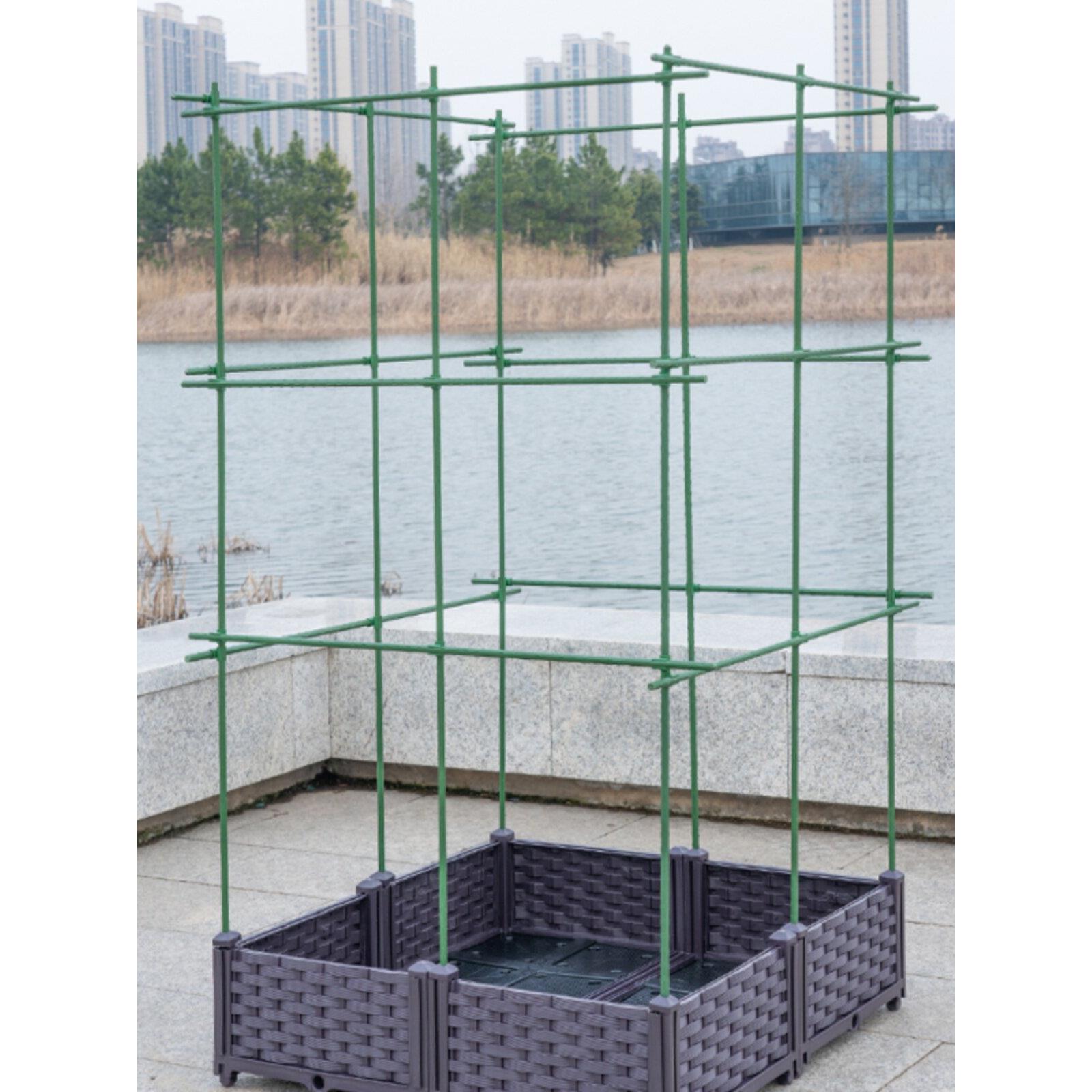 种植箱爬坡凉棚阳台蔬菜架蔬菜豆番茄葡萄架花支撑杆花架