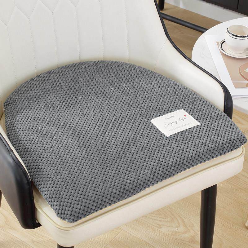 马蹄形椅子坐垫防滑餐椅垫家用弧形椅垫半圆形可拆洗办公室椅子垫