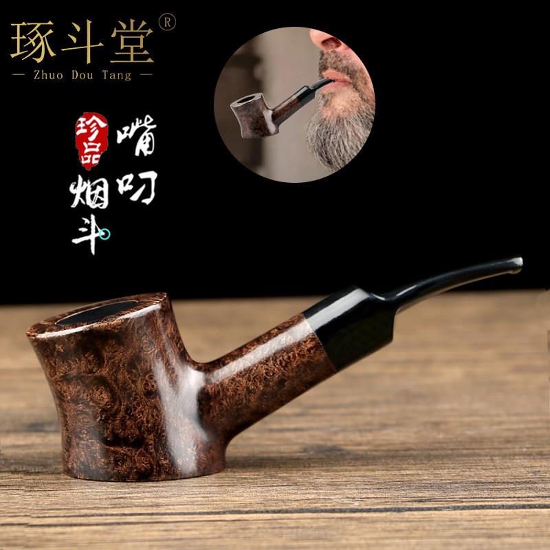 【可携式斗】进口石楠木男士实木桌面斗烟斗手工小号烟袋锅老式烟