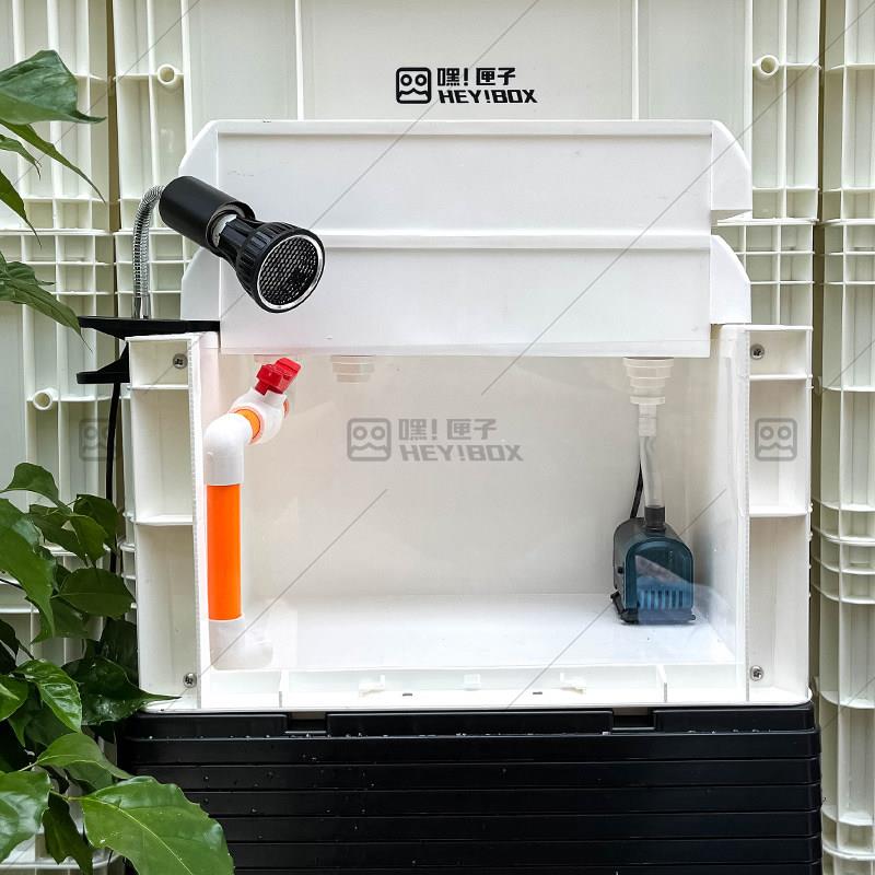 乌龟生态缸鳄龟蛋龟饲养龟缸可视周转箱乌龟箱大龟养龟专用箱鱼缸图片