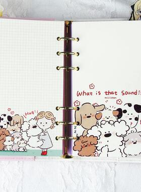 A7手册内页怪异A6活页更换核心A8手册内页可爱卡通M5手册活页A5Sl