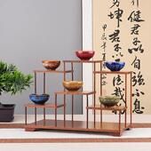 实木花梨木小型博古架功夫茶具置物架茶壶茶杯玉器收纳摆件展示架
