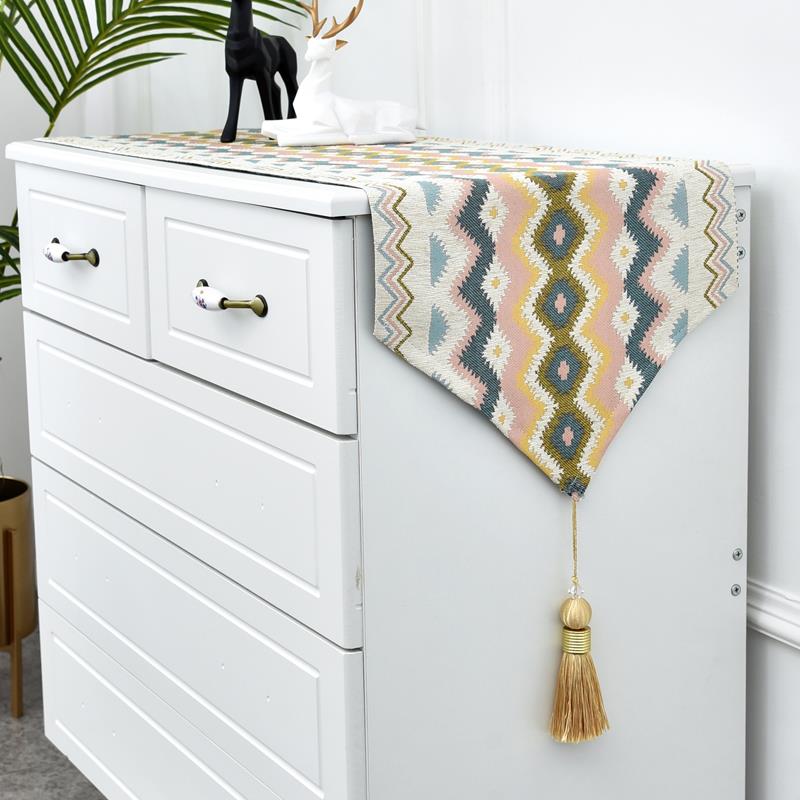 北欧现代电视柜桌布长条餐桌桌旗餐边柜五斗柜鞋柜布盖巾柜子盖布