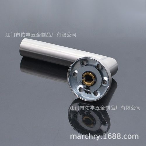 生产厂家 304不锈钢管r型空心弧形门把手 分体门拉手 木门门锁执