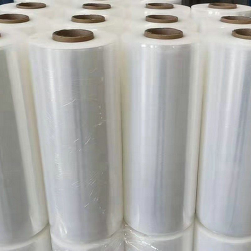 缠绕膜拉伸膜打包50cm宽透明塑料I薄膜包装膜物流大卷膜
