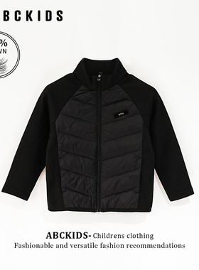 abckids童装女童羽绒服2026冬装新款儿童白鸭绒内胆男童校服神器