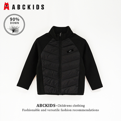 abckids女童白鸭绒内胆羽绒服