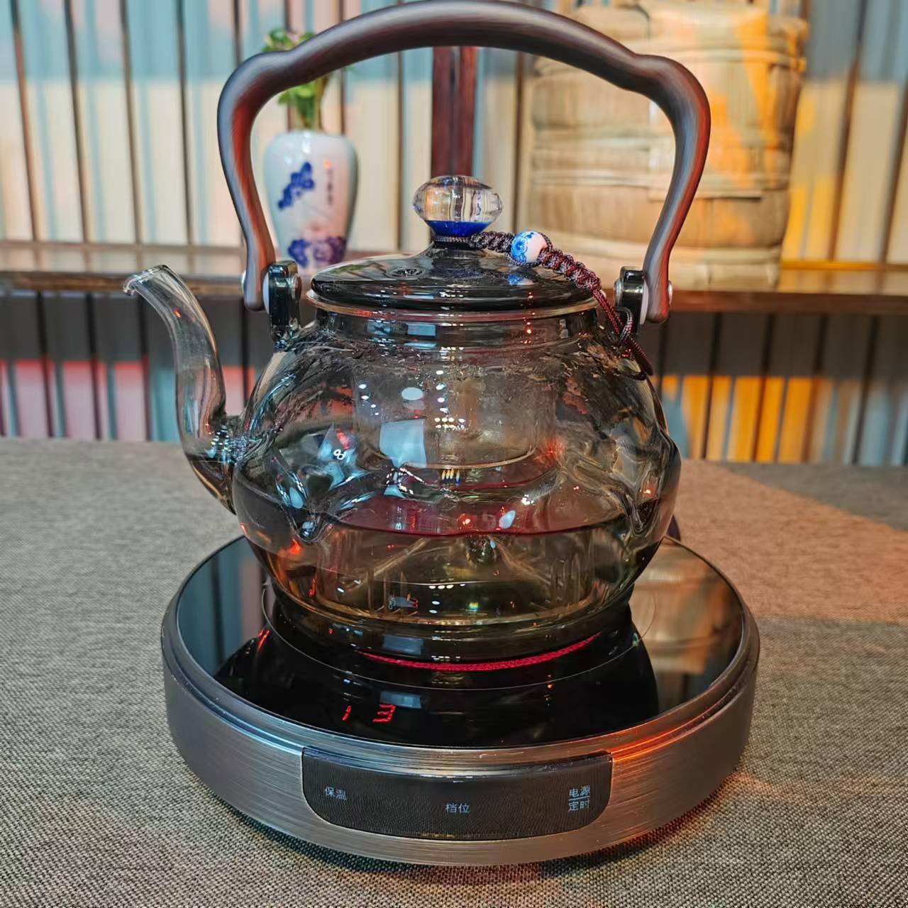 IQS/艾玛诗新款T6电陶炉套组耐热电陶炉超薄煮茶煮茶多功能煮茶器