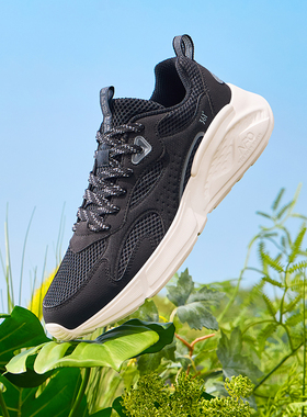 361°男鞋运动鞋2025夏季网面透气NFO科技软底鞋子轻便百搭休闲鞋