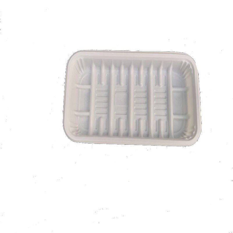 一次性托盘生鲜水果打包托盘超市蔬E菜肉类包装盒长方形塑料盒白