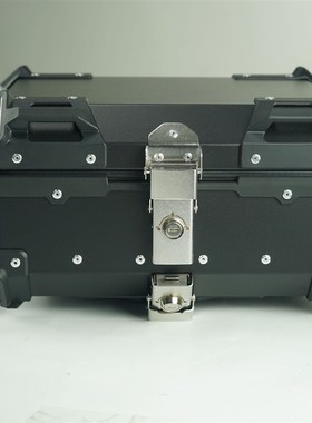 黑色银色 22L摩托车铝合v金尾箱 小型轻便铝合金电动车踏板车摩托